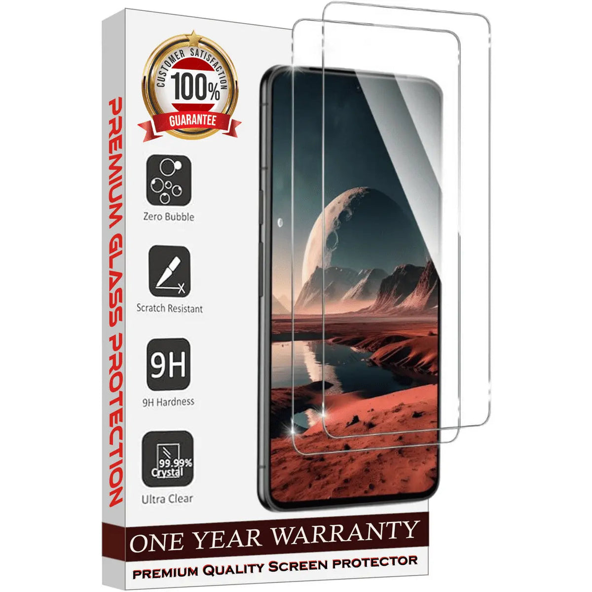 Entronix Clear Screen Protector Compatible with Galaxy A15 - 2-Piece Combo